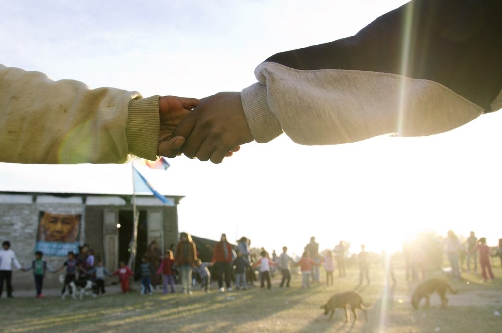 Postal. Una imagen de la comunidad mocoví en Recreo, provincia de Santa Fe. Foto:Archivo (Prensa ONG Actitud Solidaria)