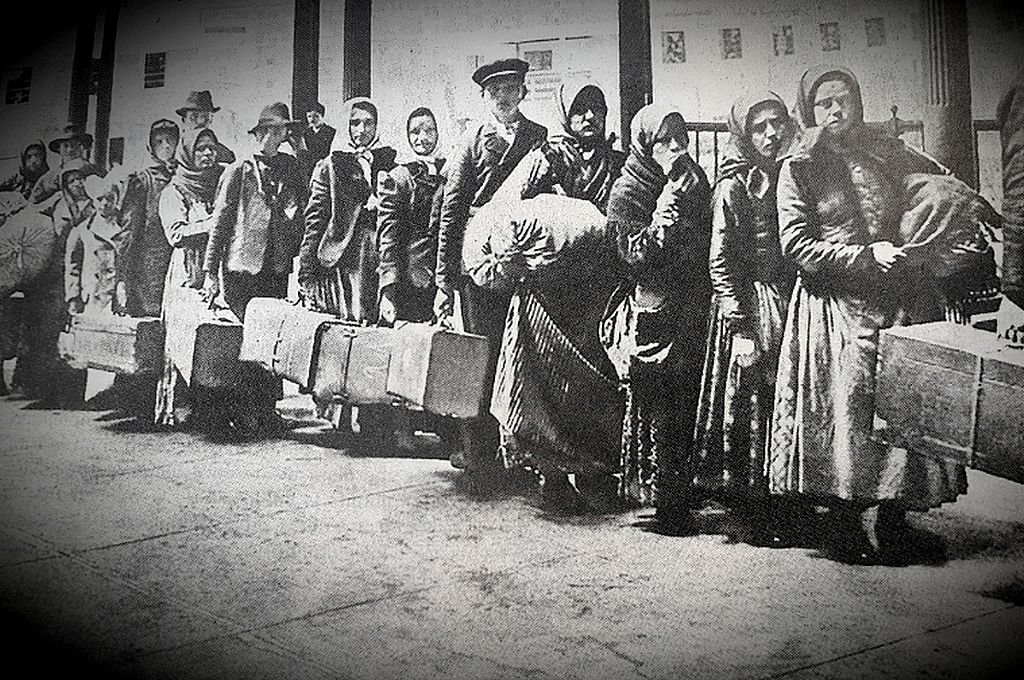 Grupo de inmigrantes judíos en Entre Ríos. Foto:Gentileza Museo de las Colonias