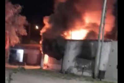 Incendio provocó la destrucción total de una vivienda en Chajarí