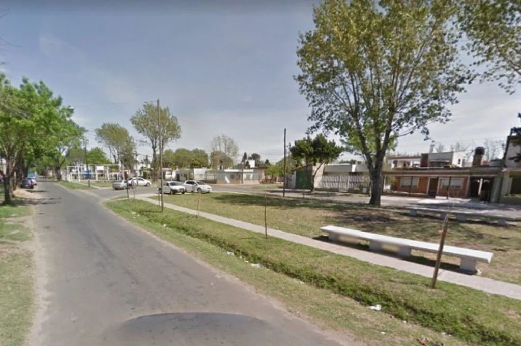 La zona del ataque armado en barrio Itatí que terminó en un nuevo homicidio. Foto:Google Street View.