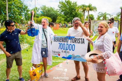 El fin de semana ingresó el turista número 700.000 a Federación