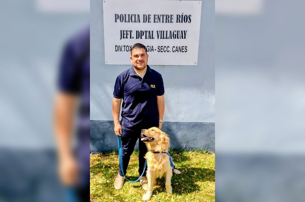 El sargento Emmanuel Conelli, de Villaguay, culminó el curso universitario de Instructor Canino y contó a MIRADOR ENTRE RÍOS las particularidades de su tarea. 