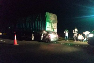Espectacular accidente en la autopista Santa Fe-Rosario