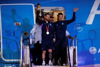 Llegaron los campeones del Mundo a Argentina