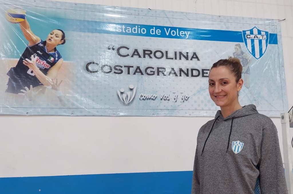 El gimnasio de Trebolense lleva el nombre de Carolina Costagrande. Foto:Gentileza.
