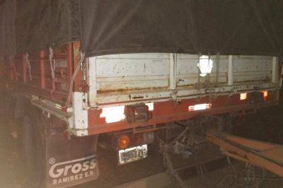 Un camión robado en Entre Ríos fue secuestrado en Maciel