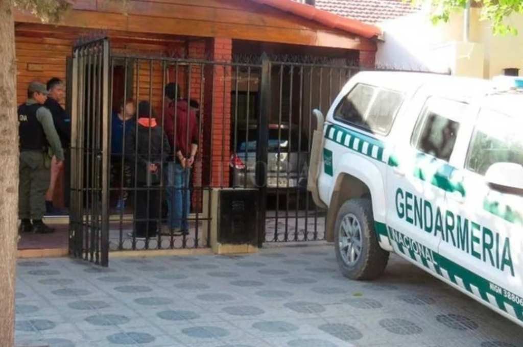 Gendermería Nacional allanó un domicilio en Rafaela. Foto:Gentileza.
