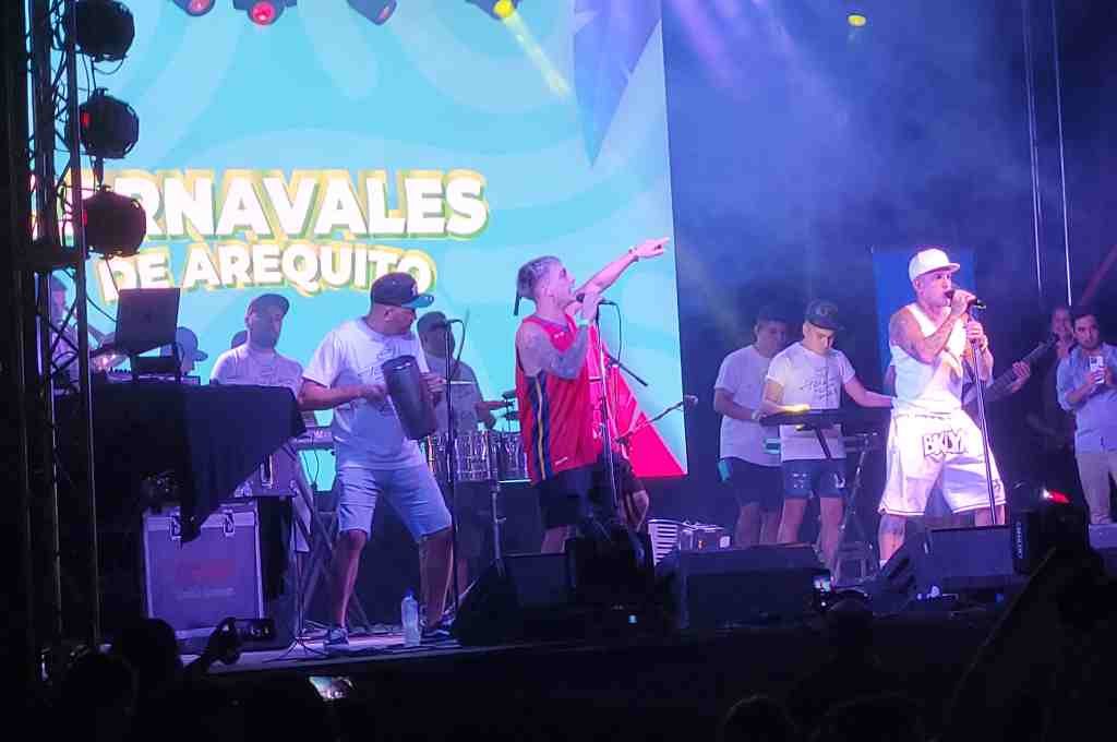 “El Polaco” brindó un show especial en los Carnavales de Arequito. Foto:Gentileza.