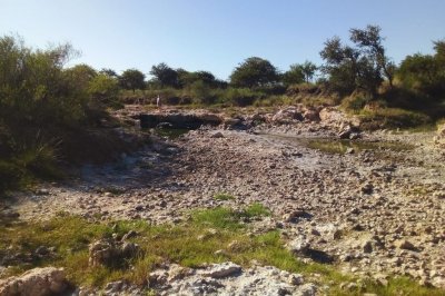 Por la falta de lluvias en la zona, se secó el Arroyo Corrales