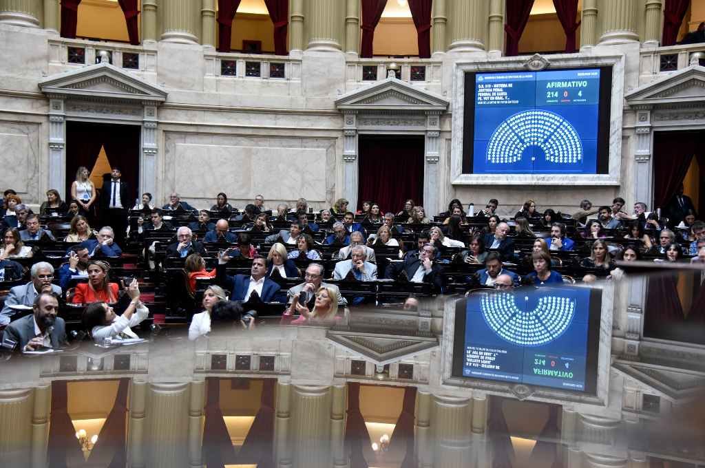 La Cámara de Diputados dio media sanción al la ley de fortalecimiento de la justicia penal en Santa Fe. Foto:Noticias Argentinas.