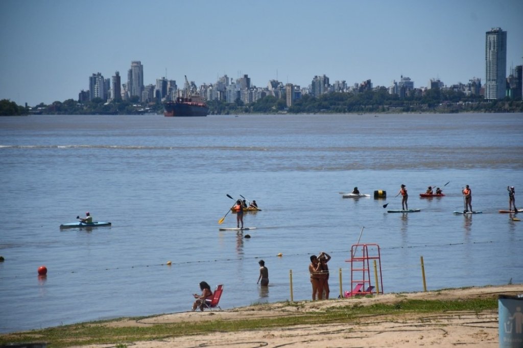 El río Paraná a la altura de Rosario. Foto:Archivo.