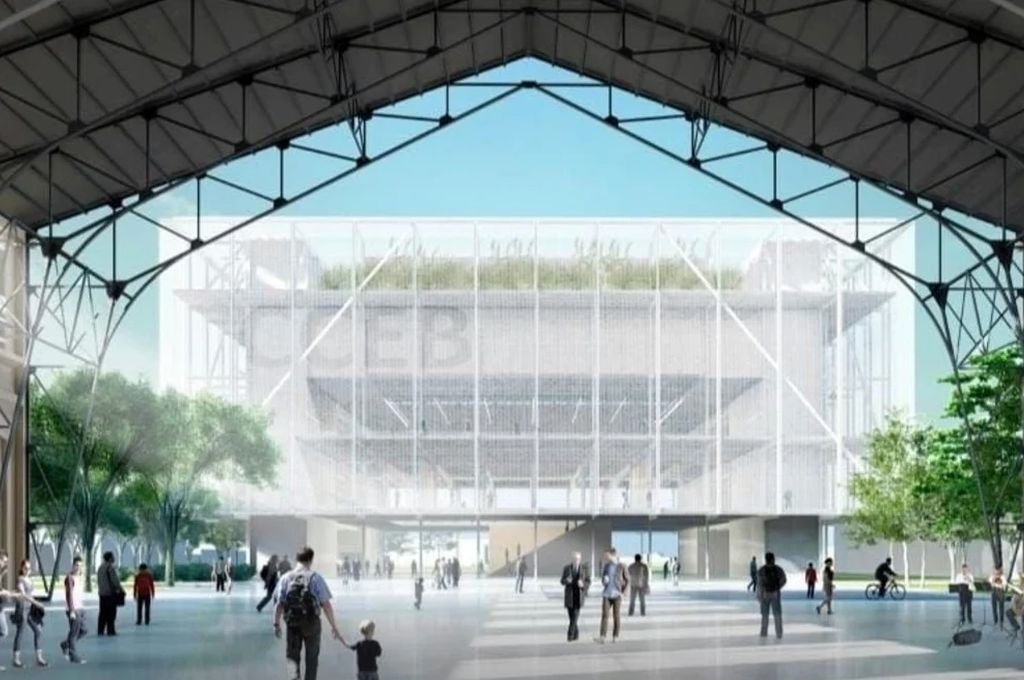 El proyecto arquitectónico muestra cómo sería el nuevo Centro de Convenciones. Foto:Gentileza