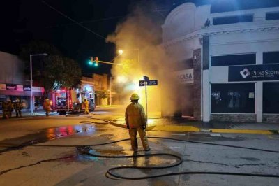 Casilda: incendio en un local comercial