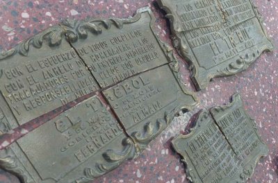 El Trébol: detuvieron a un ladrón de placas de bronce