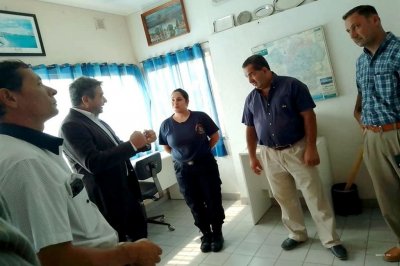 El ministro de Seguridad visit el cuartel de Bomberos Voluntarios
