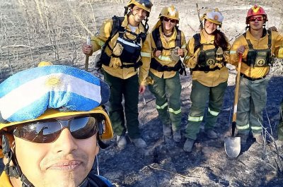 El testimonio de la bombera corondina que combati el fuego en La Pampa