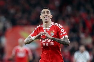Di Mara: pagaron $ 4 millones por la amenaza a su familia - El jugador del Benfica de Portugal y la Seleccin Argentina, ngel Di Mara. - 