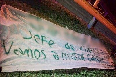 Escalofriantes amenazas en "trapos" que aparecieron en la ciudad de Rosario Alerta en el sur provincial