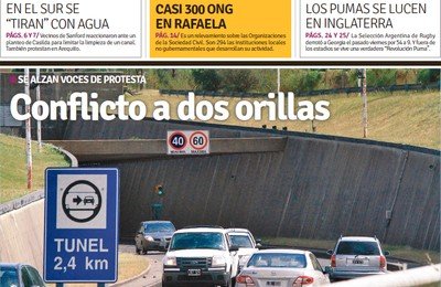 Edición impresa del domingo 27 de septiembre de 2015