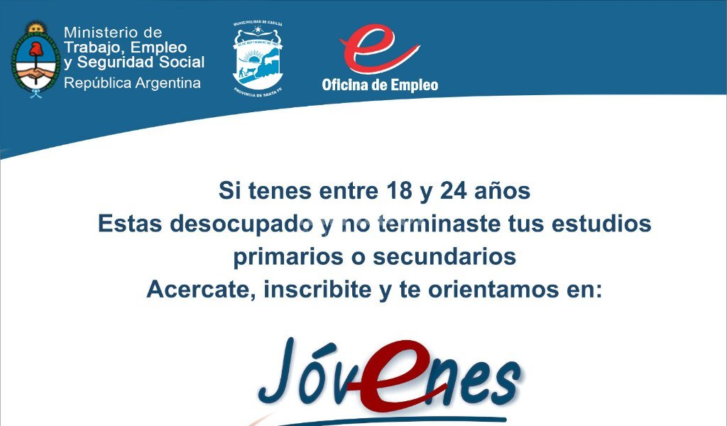 Convocatoria al programa Jóvenes