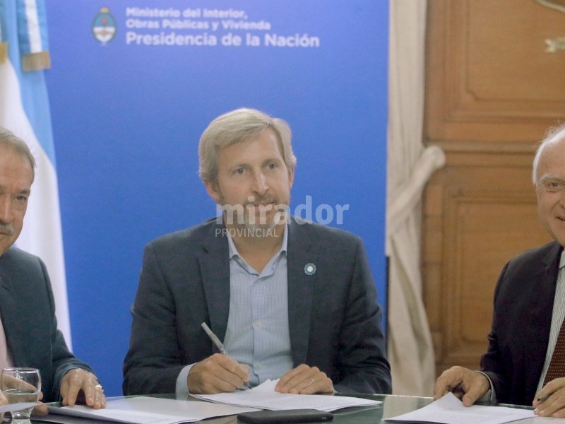 Convenio entre Lifschitz, Frigerio y Schiaretti por el canal San Antonio