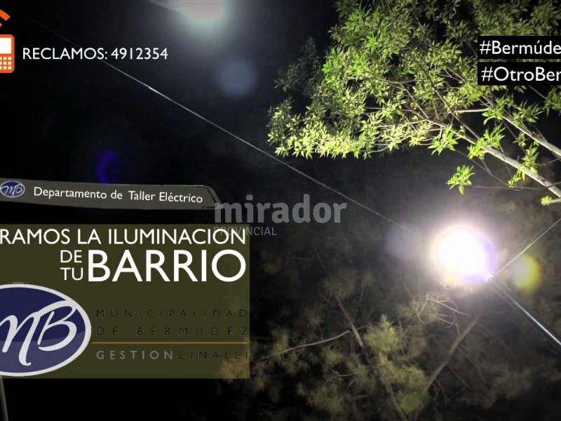 Plan para mejorar la iluminación en los barrios