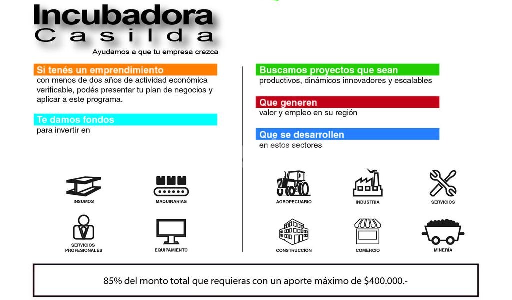 Convocatoria a proyectos en la Incubadora Casilda