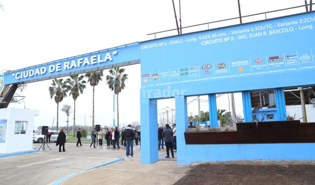 Se inauguraron obras en el autódromo Ciudad de Rafaela