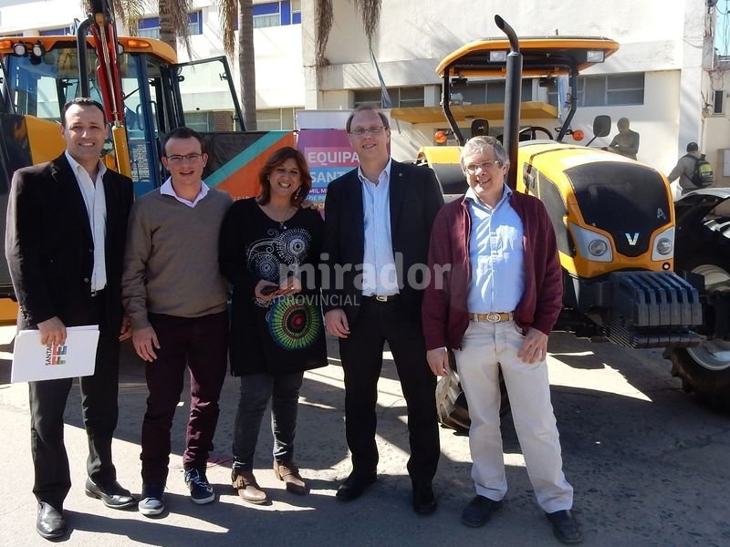 Maquinarias para Santo Tomé del plan Equipar Santa Fe