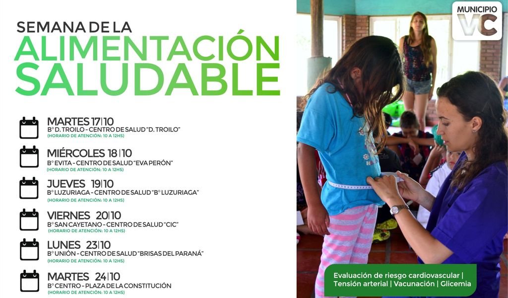 VC: se viene la Semana de la Alimentación Saludable