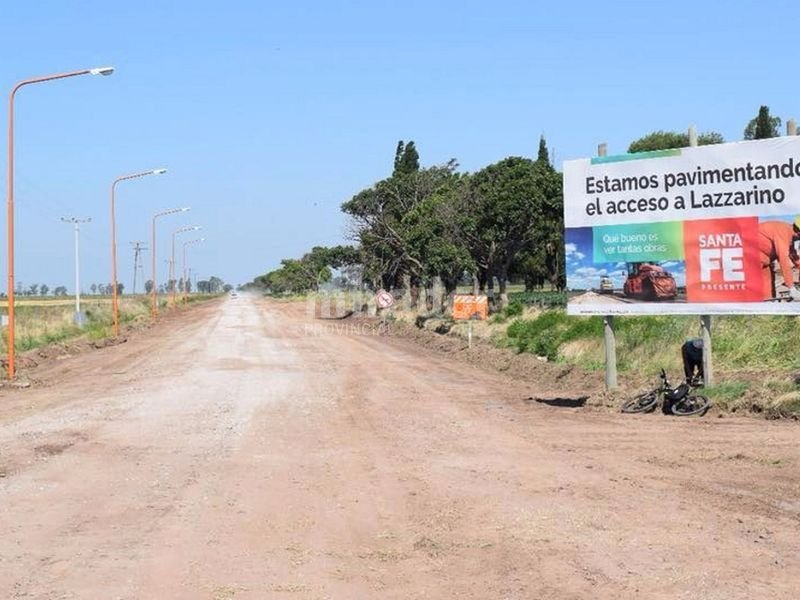 Pavimentan el acceso a Lazzarino