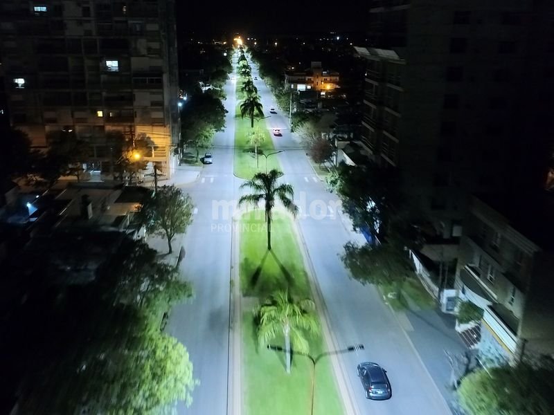 Instalaron en Casilda nueva luminaria led en bulevares