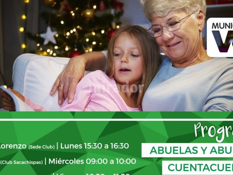 VC: arranca el programa Abuelos y Abuelas Cuenta Cuentos