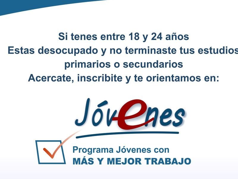 En Casilda, convocan al programa Jóvenes