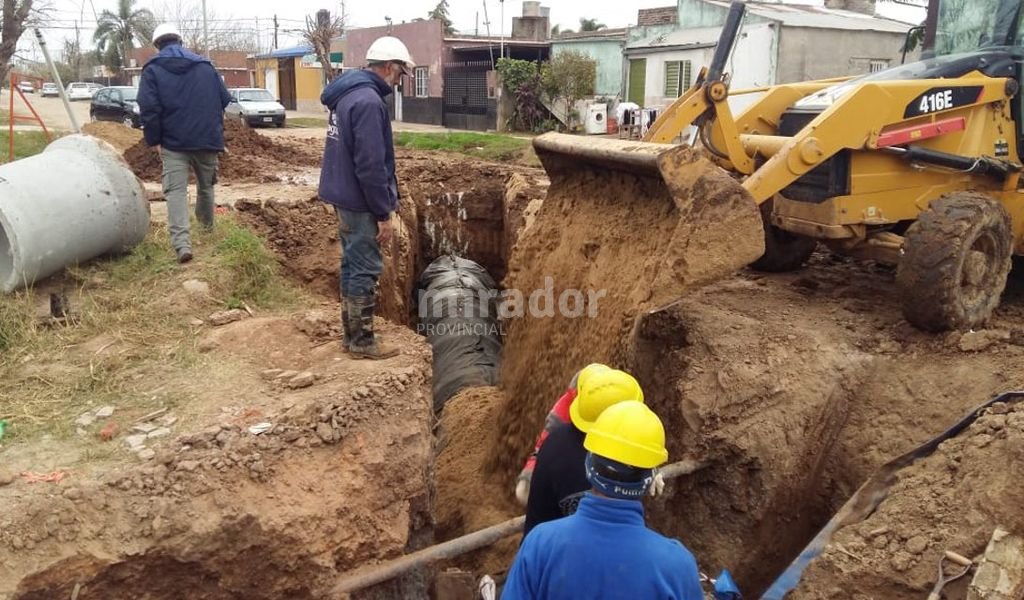 Santa Fe: está prácticamente terminado el colector El Sable