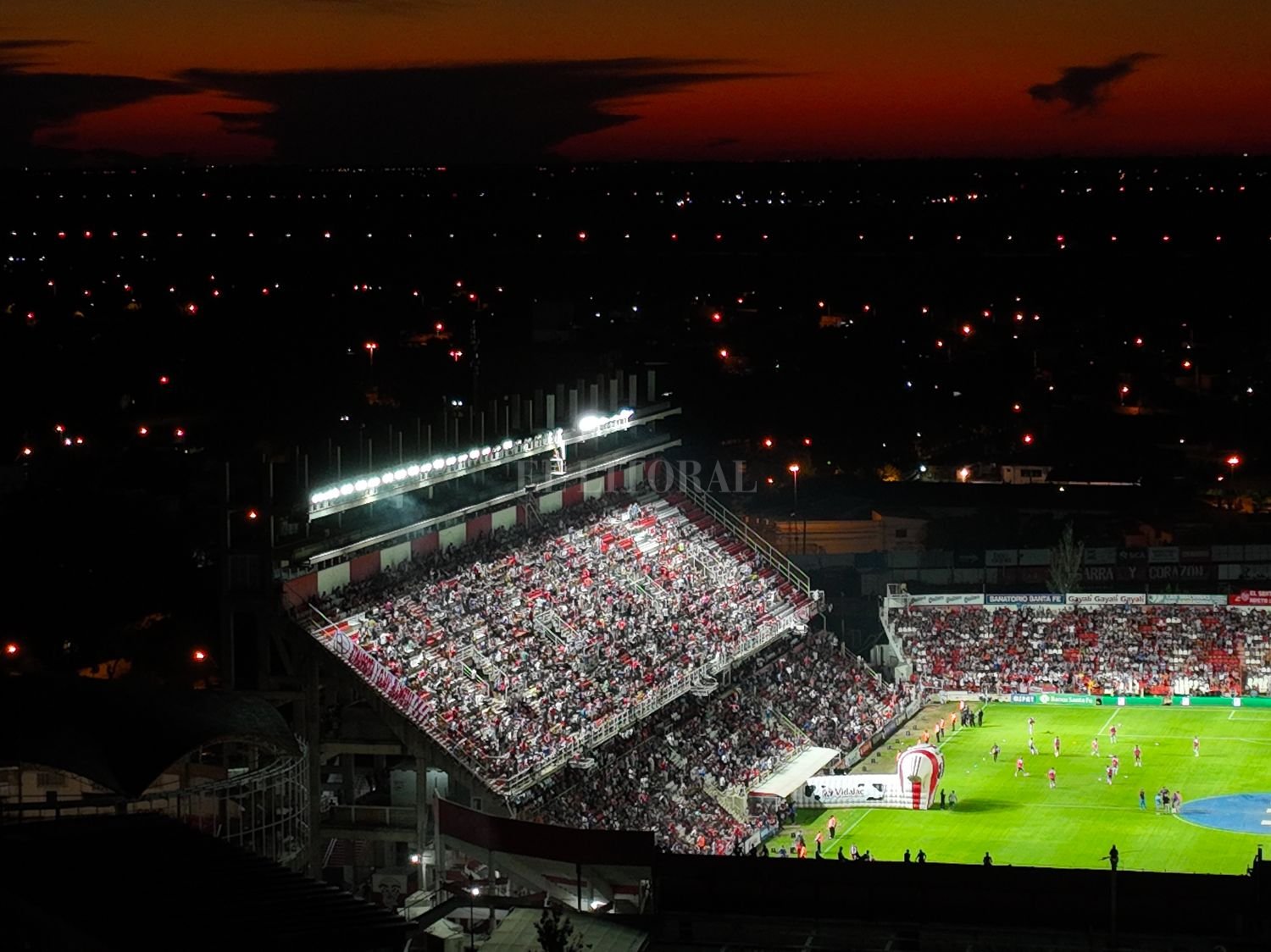 Unión vs. Platense desde el drone de El Litoral