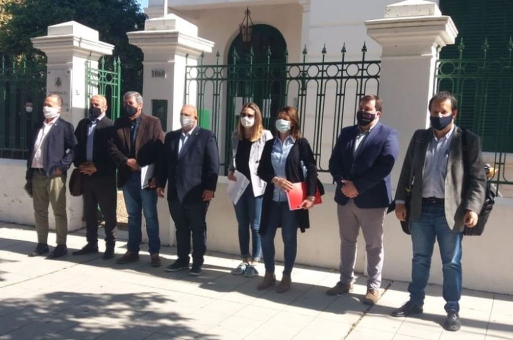 Diputados con el juez Lorenzini y con directivos de Vicentin SA