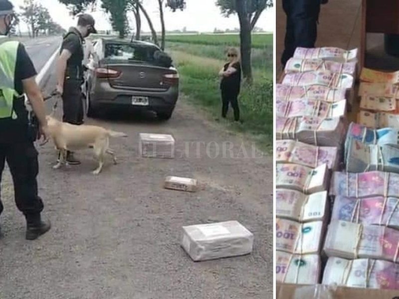 Venado Tuerto: encontraron más de $ 7,5 millones en un control de ruta