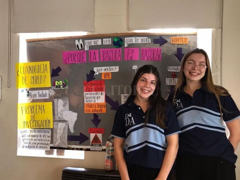 Dos alumnas que transformaron en oro los basurales de nuestra ciudad
