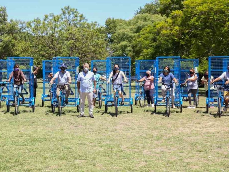 Lanzaron la campaña de «Recicletas»: las bicicletas para el reciclaje urbano