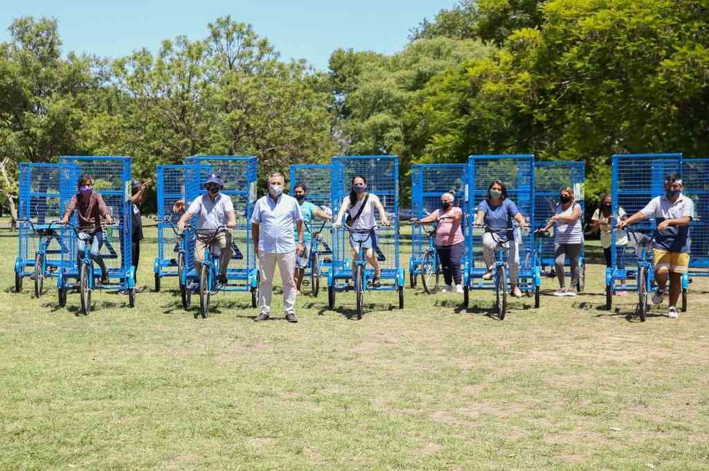 Lanzaron la campaña de «Recicletas»: las bicicletas para el reciclaje urbano