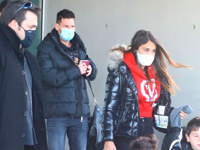 Messi regresó a Barcelona luego de pasar Navidad en Rosario