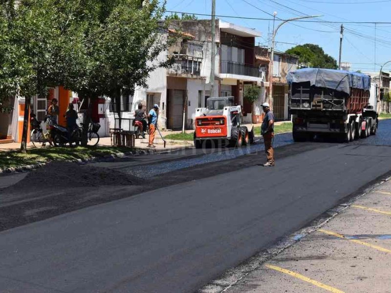 Buen inicio de año: Elortondo suma nuevas calles pavimentadas