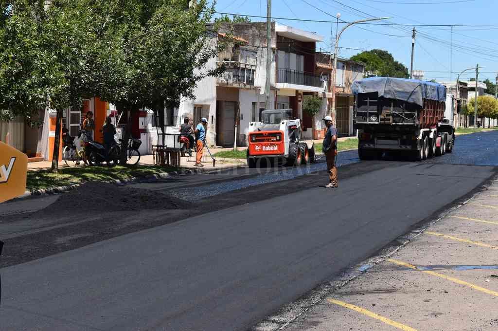 Buen inicio de año: Elortondo suma nuevas calles pavimentadas