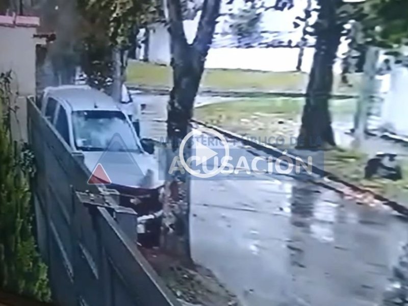 Video: el momento en que el joven rosarino atropelló y mató a dos ladrones