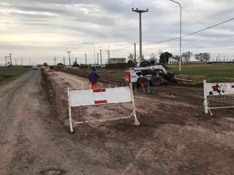 Continúan las obras de transformación de Av. Presidente Alfonsín en Humboldt