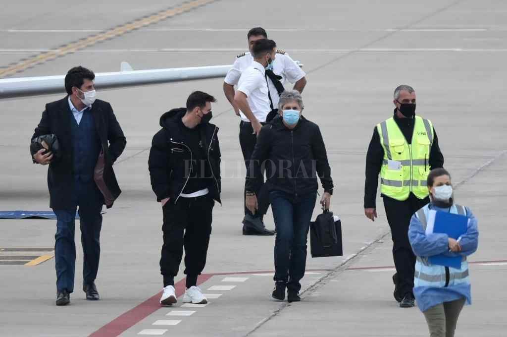 Lionel Messi hizo un viaje relámpago a Buenos Aires para tramitar sus vacaciones en Estados Unidos