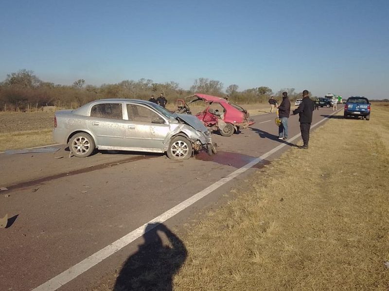 Vera: padre e hijo murieron en un accidente sobre la Ruta Nacional 98