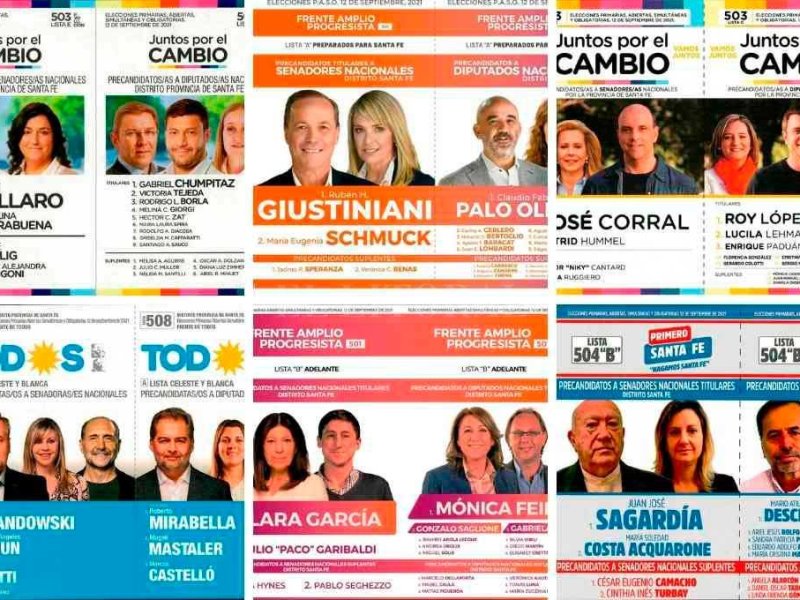 PASO 2021: estas son las boletas que estarán en el cuarto oscuro