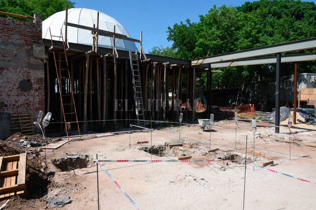 Notorio avance en la obra del planetario del Code de Santa Fe